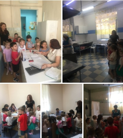 В средней группе 3 ребята вместе с педагогом Захаровой Т.В. провели «День детского сада», ребята с экскурсией по детскому саду.